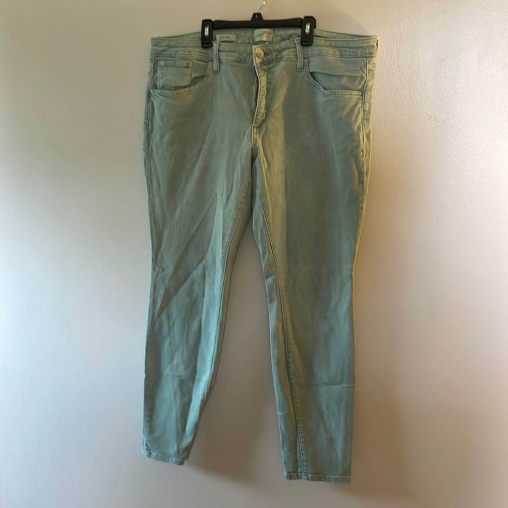 Universal Thread Green stretch denim.